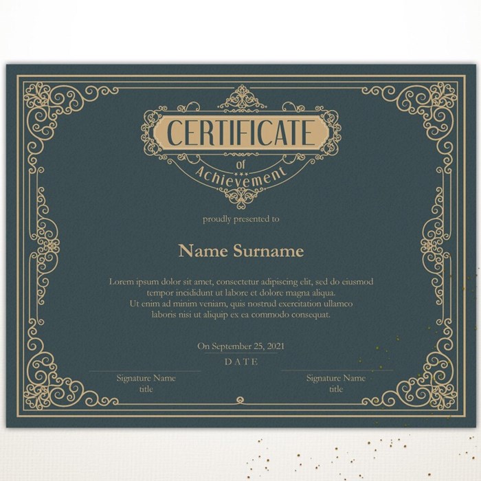 Certificate cổ điển 